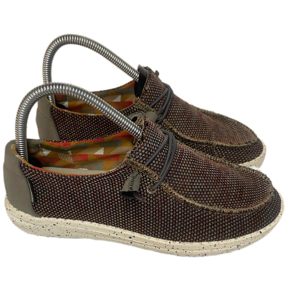 Hey Dude Wendy Womens Size 7 Red Casual Walking Comfort Slip On Shoes Loafers